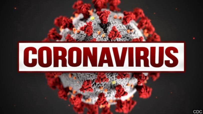 Coronavirus close up image